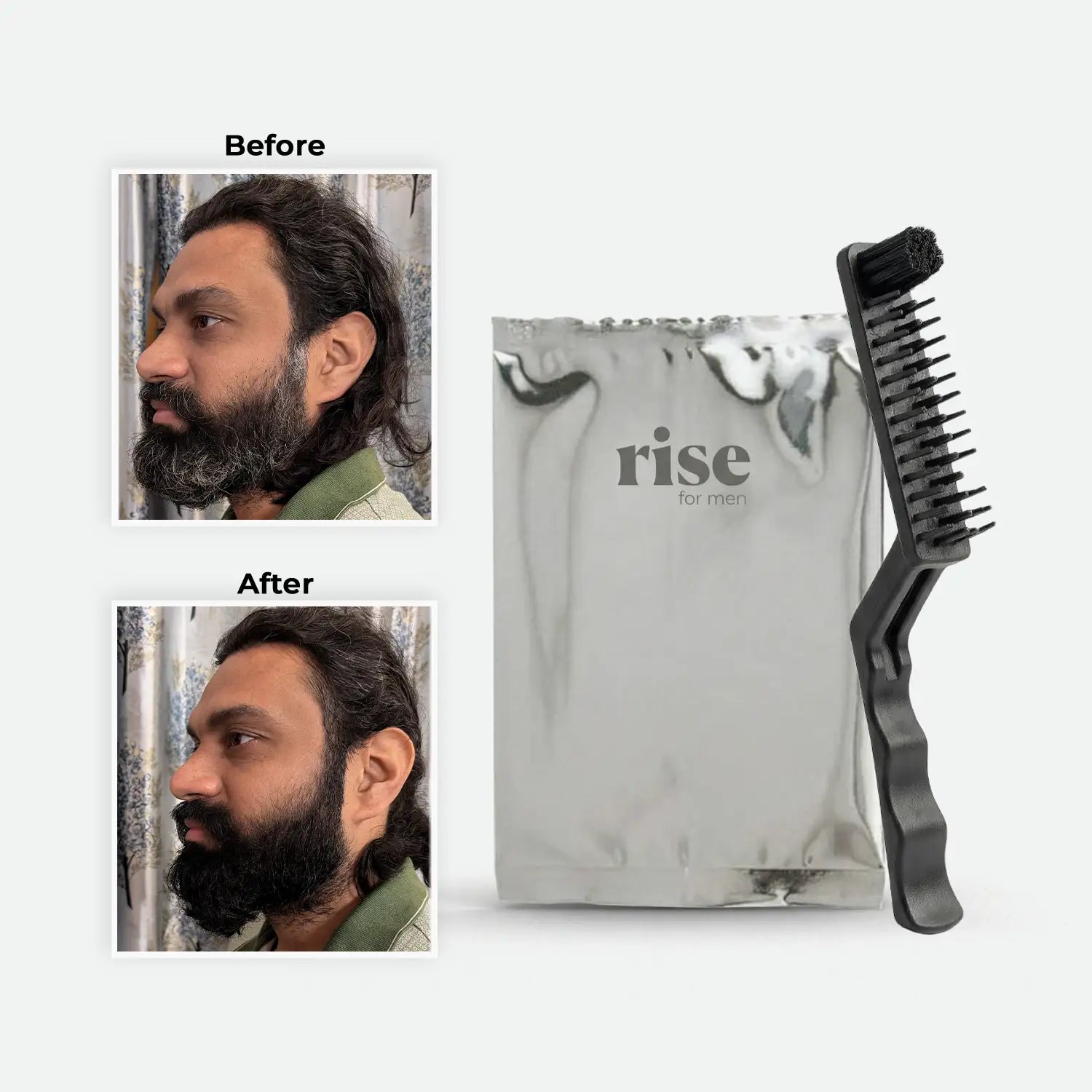 Quick Beard & Hair Color (Sachet, Pack of 4)