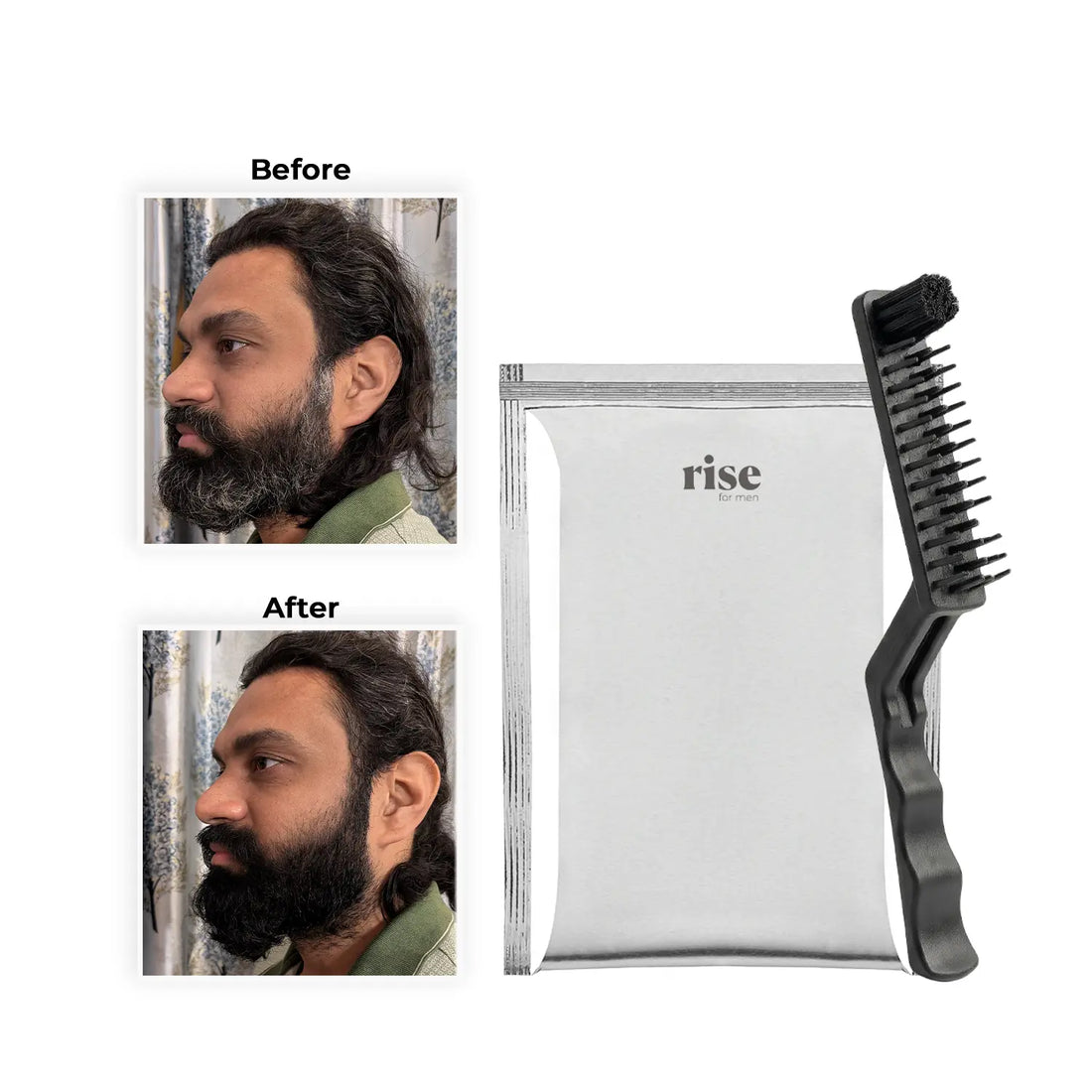 Quick Beard &amp; Hair Color (Sachet, Pack of 4)